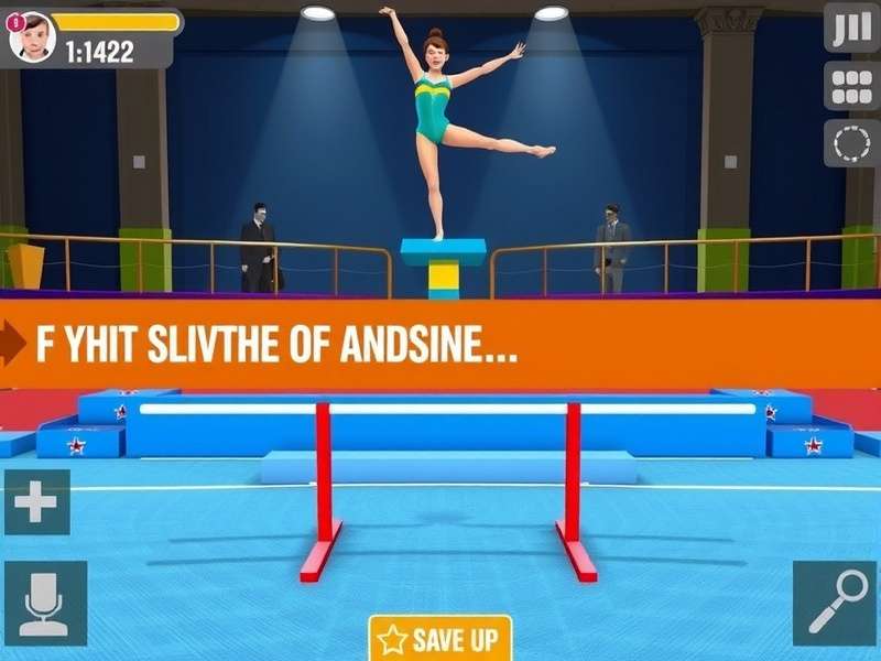 Uneven Bars Routine in Gymnastic Precision Pro Gymnastic Precision Pro uneven bars gameplay with detailed graphics