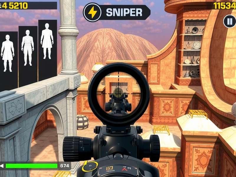 Solar Sniper Gladiator strategy map showing multiple sniper positions