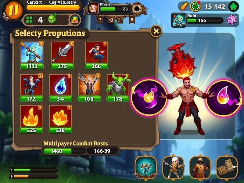 Power Boost Quest multiplayer raid gameplay showing cooperative combat
