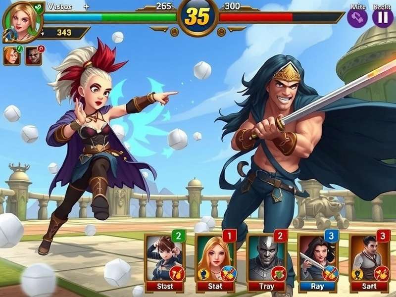 Gust Gladiator character roster showing diverse fighters