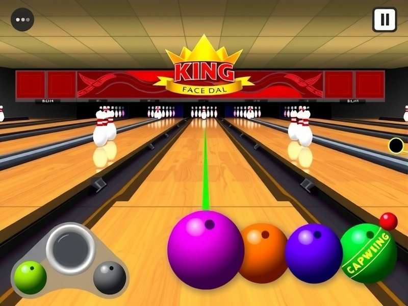 Bowling King India ball selection screen showing various bowling balls