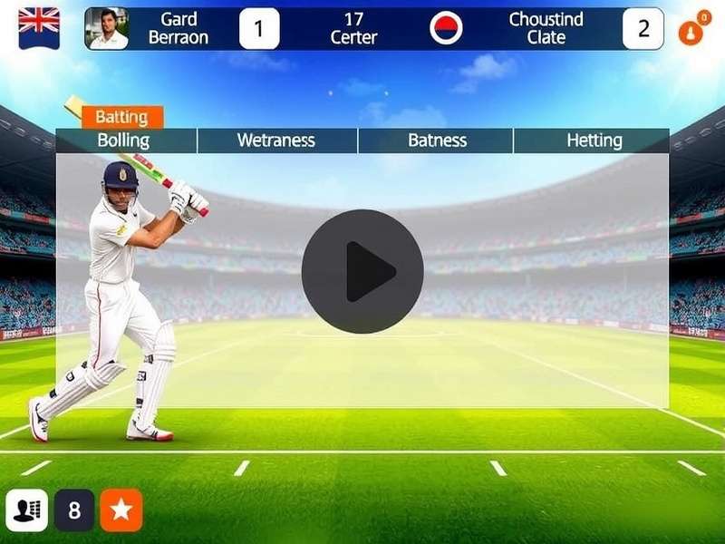 Goa Cricket Elite Game Interface