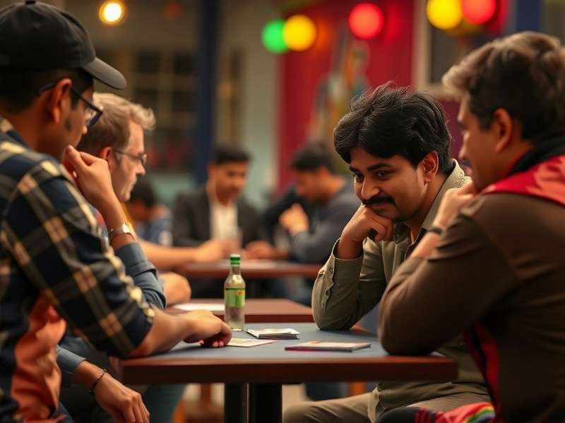 People playing Kanpur Kick Ace card game