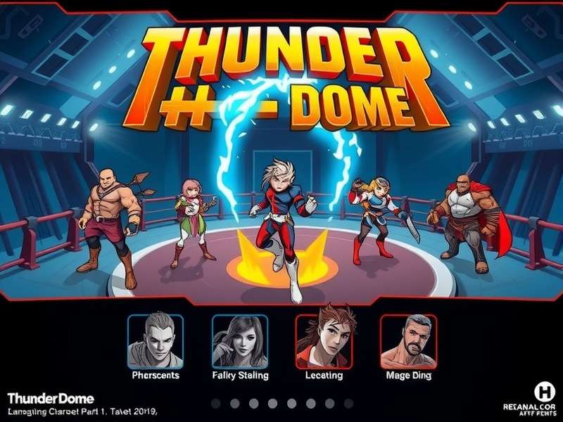 Thunder Dome character selection screen