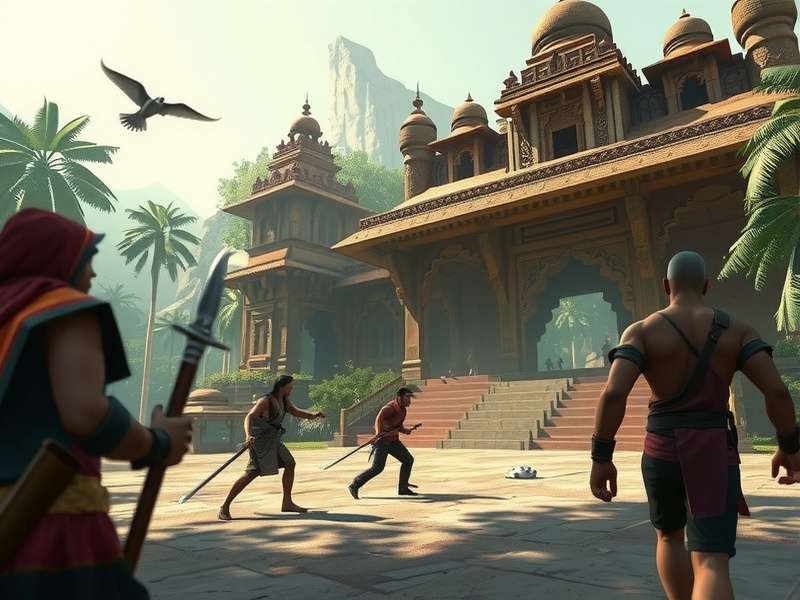 Mystic Saffron Expedition story cinematic showing character interactions