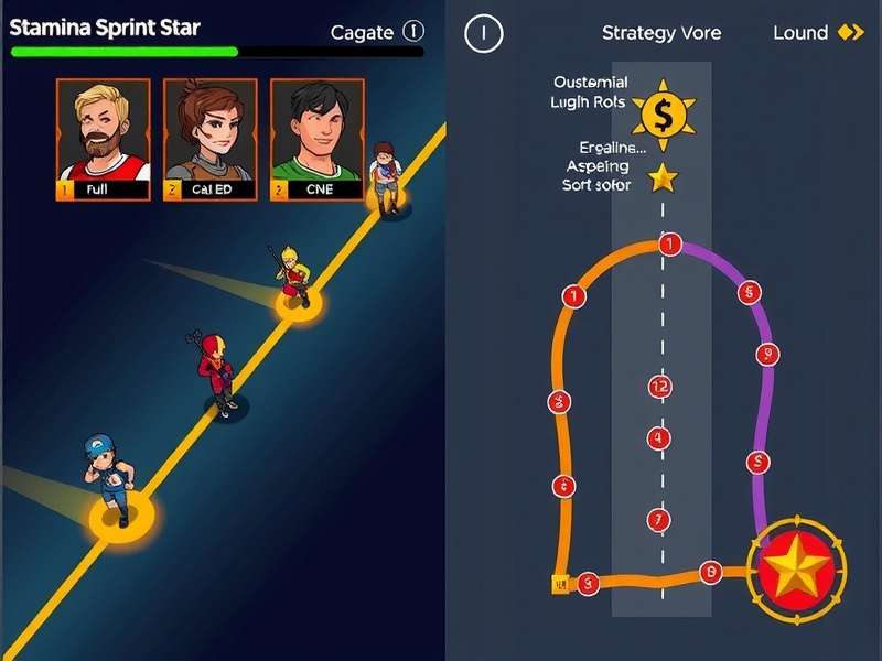 Stamina Sprint Star strategy map showing optimal paths