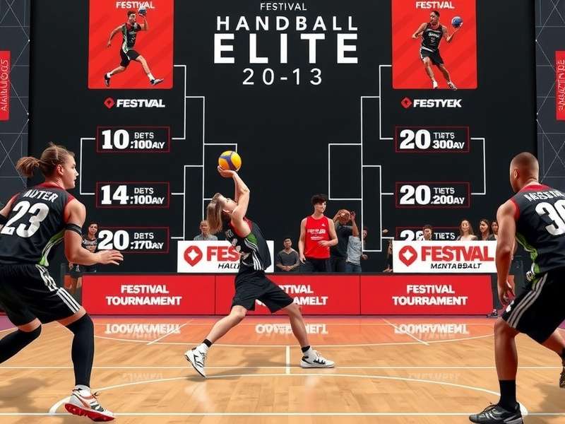 Festival Handball Elite tournament bracket and structure visualization