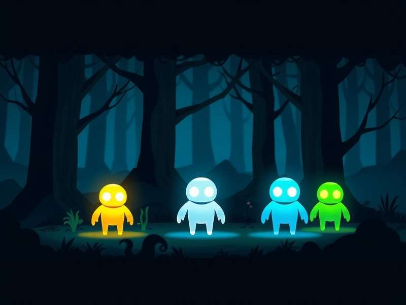 Glowing Goer development team working on game design