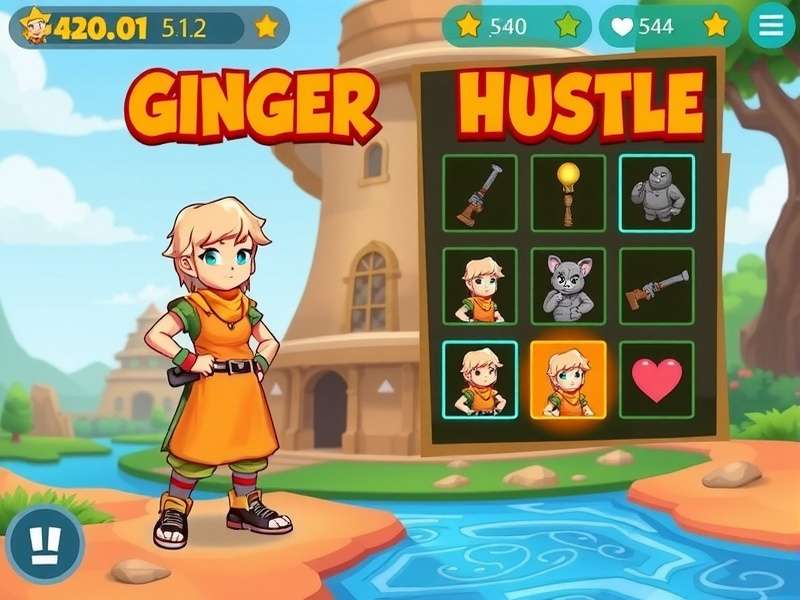 Multiplayer Mode in Ginger Hasty Hustle Ginger Hasty Hustle multiplayer competition screen