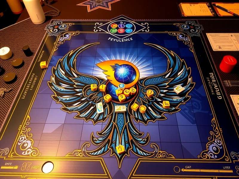 Deep Blue Opulence Game Board and Pieces