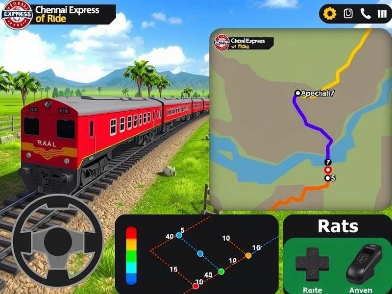 Chennai Express Ride route map showing different paths
