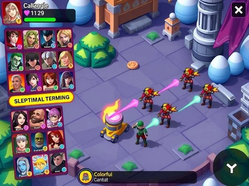 Colorful Combat gameplay screenshot showing vibrant characters and environments