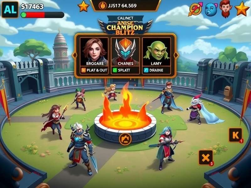 Anise Champion Blitz Battle Arena Anise Champion Blitz battle arena with multiple champions