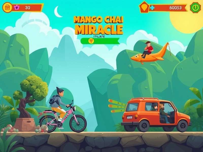 Mango Chai Miracle gameplay screenshot showing vibrant Indian aesthetics