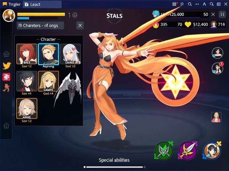 Anise Titan Realm gameplay screenshot showing character selection