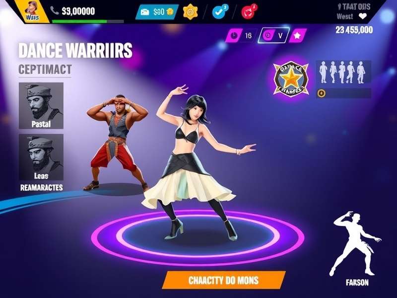 Dance Royale Warriors gameplay screenshot showing characters in dance battle