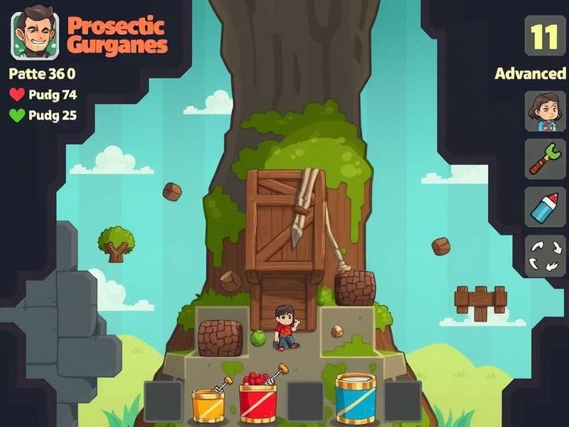 Pixel Craft Journey combat and crafting interface