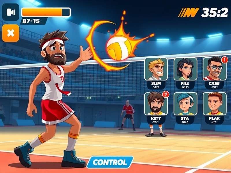 Volley Clash Pak Supreme character selection screen