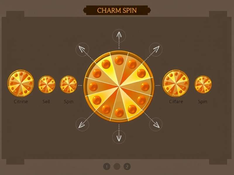 Citrine Charm Spin Game Interface