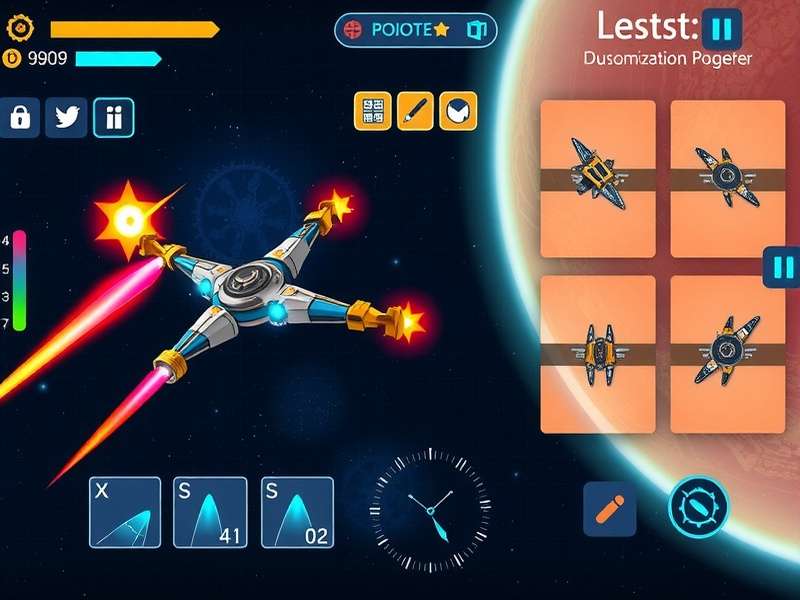 Space Stormers development team working on the game