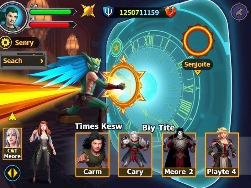 Torrent Titan Chrono Crusaders character lineup showing main heroes