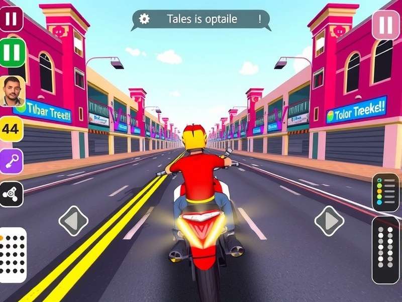 Punjab Street Racer gameplay screenshot showing colorful streets