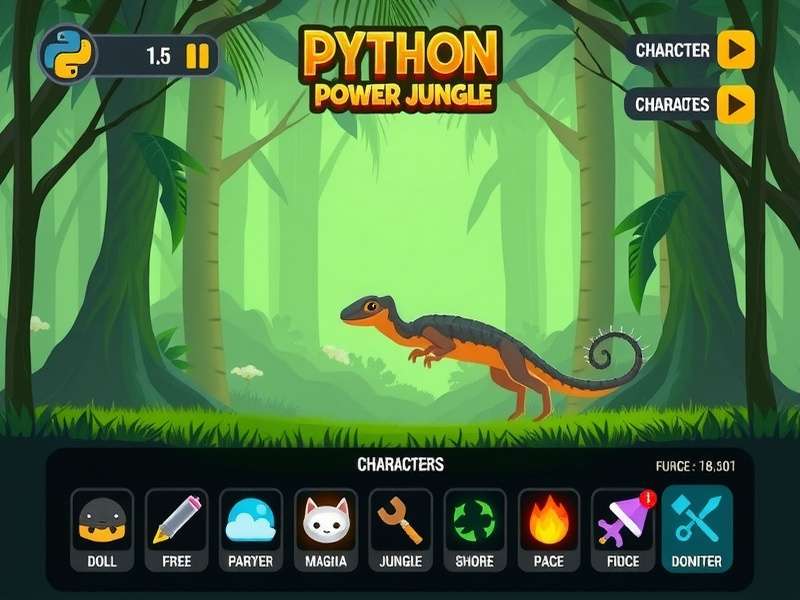 Python Power Jungle Duel character selection screen