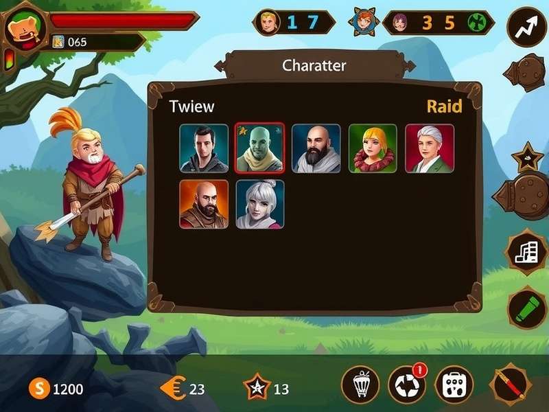 Grand Fennel Adventure Quest character selection screen