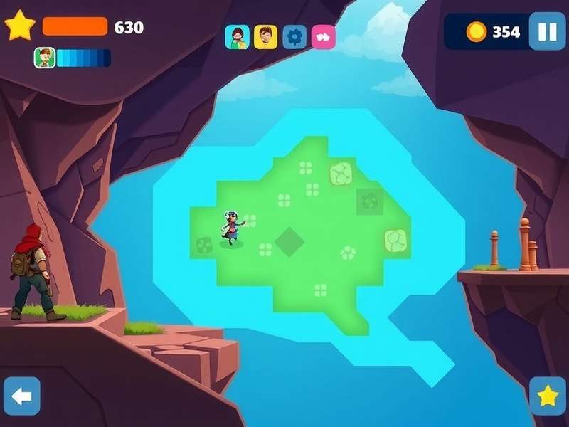 Bright Quest Trip gameplay screenshot showing character exploration