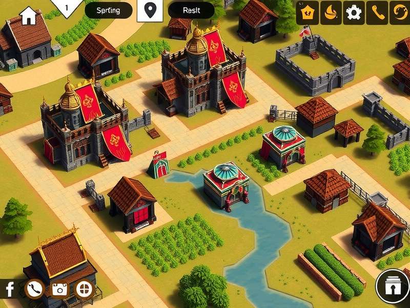 Late game empire management in Warrior Kingdoms Rise showing vast territories