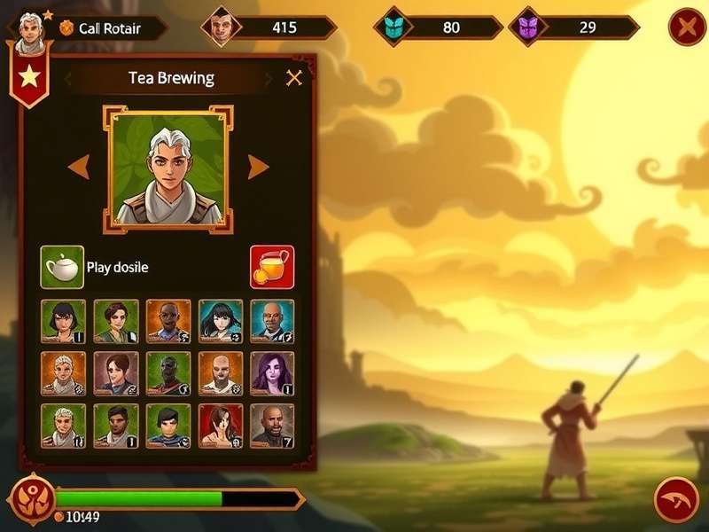 Chai Warrior Quest story scene showing dramatic narrative moment