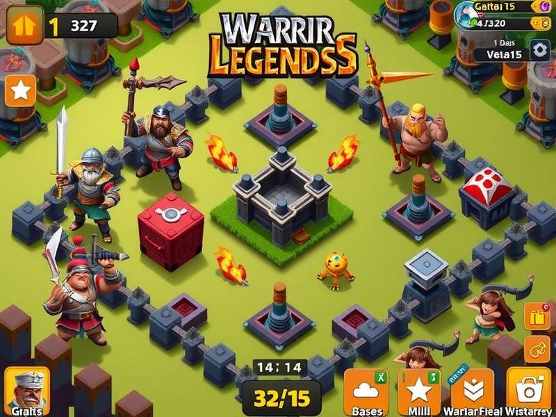 Clash Warrior Legends hero characters showcasing different warrior types