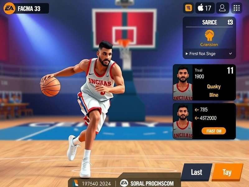 Indian Basketball Elite gameplay screenshot showing character dribbling