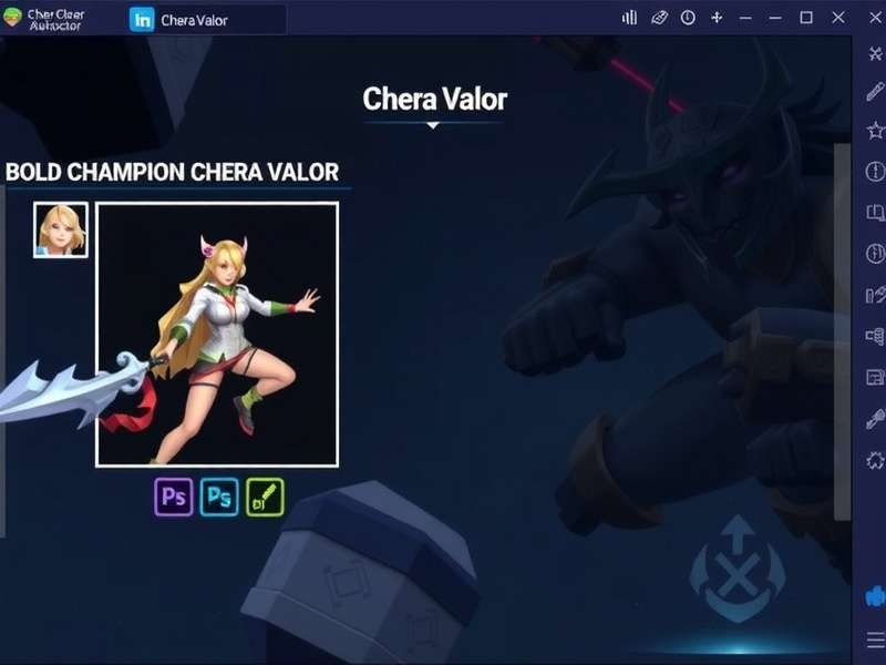 Bold Champion Chera Valor gameplay screenshot showing character action