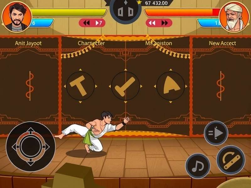 Desi Combat Champion control scheme and interface