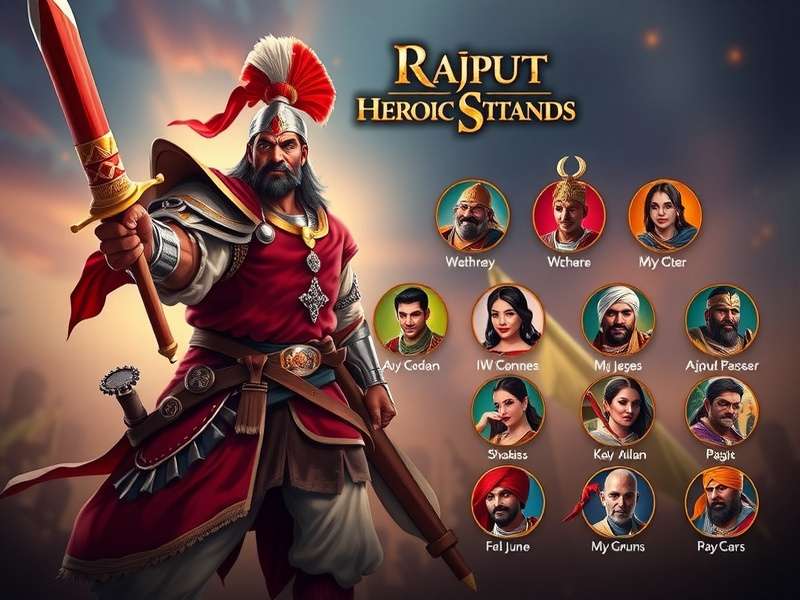 Rajput Heroic Stand Game Main Screen