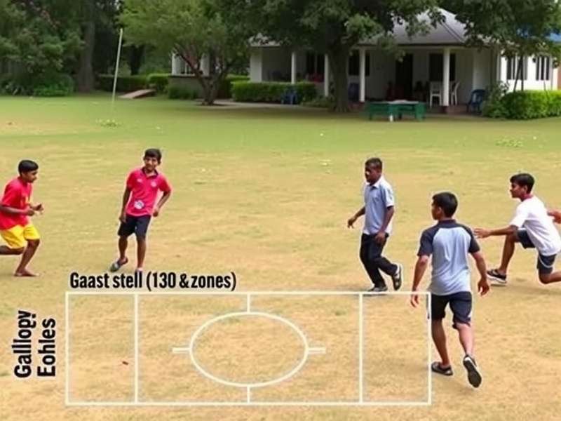 Traditional Galloping Gazelle Game Play Children playing Galloping Gazelle game in traditional Indian setting