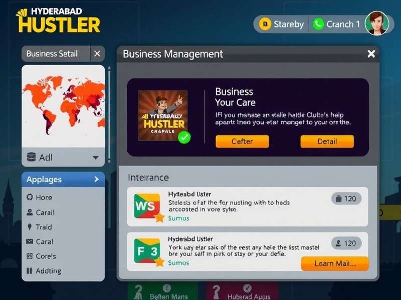 Hyderabad Hustler Business Management Interface