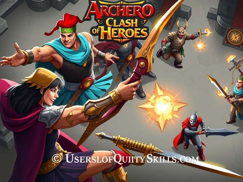 Archero Clash Of Heroes ability selection screen showing multiple skills
