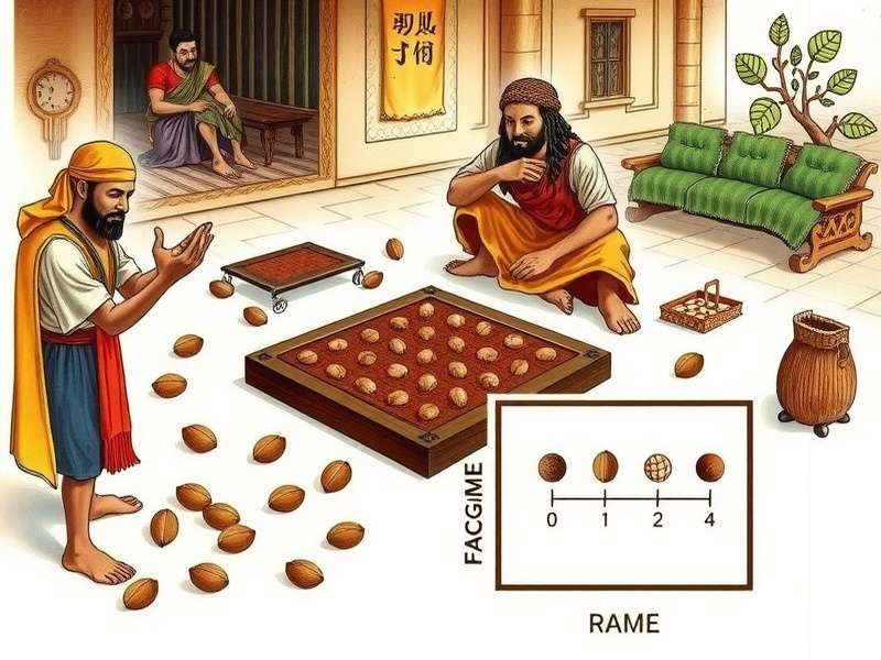 Diagram showing Nut Magic Sage game rules and moves