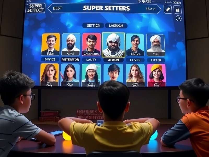 Indian youth engaged in competitive Super Setters tournament