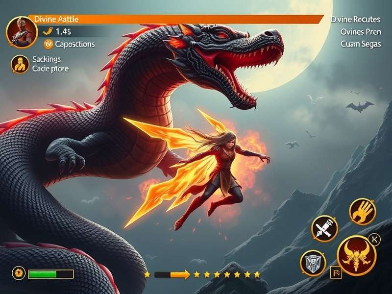 Divine Naga Battle character abilities showcase