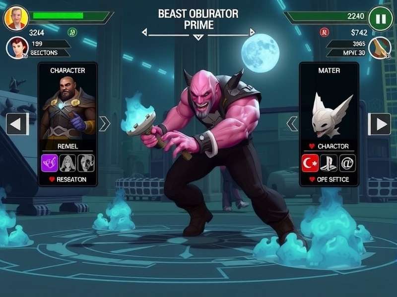 Beast Obliterator Prime Character Selection Screen
