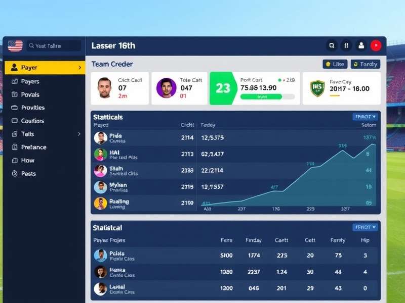 Pro Cricket Fantasy player selection screen with credit system