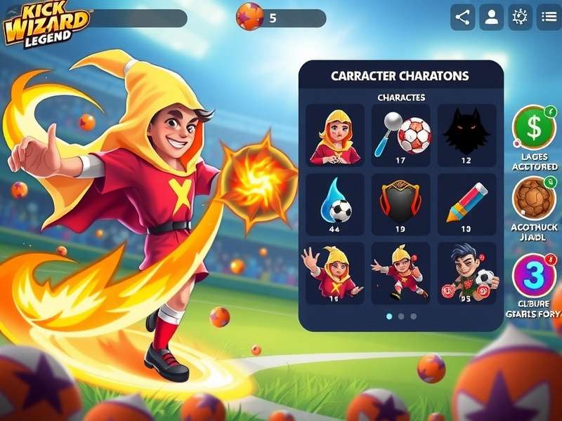 Advanced gameplay strategy illustration for Premium Kick Wizard Legend