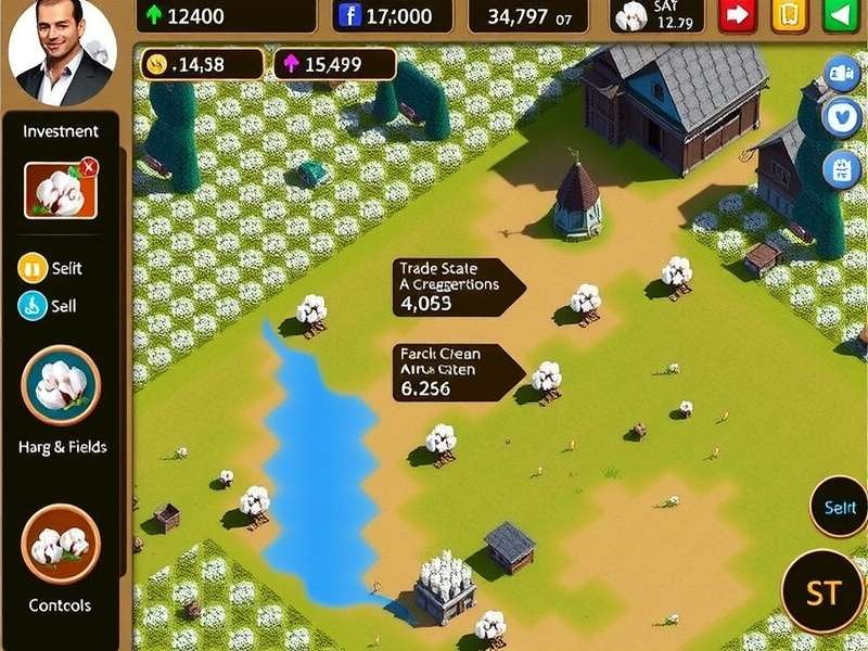 Majestic Cotton Baron strategic planning interface showing investment options