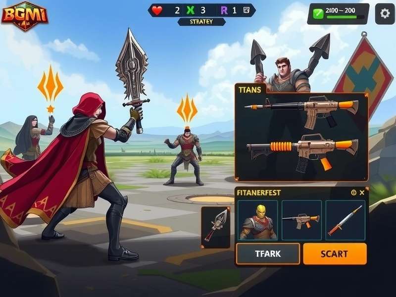 BGMI Titan Warrior team strategy illustration