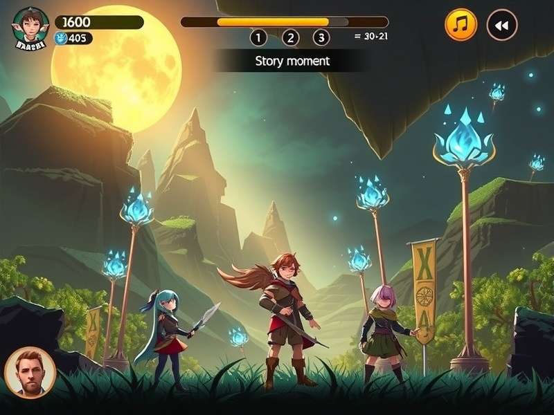 Starry Blaze Wander gameplay screenshot showing character in mystical environment