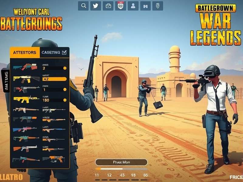 PUBG War Legends Miramar desert map gameplay
