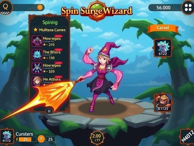 Spin Surge Wizard multiplayer cooperative gameplay